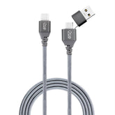 Cable 2 en 1 USB-C/USB-A a USB-C 3m