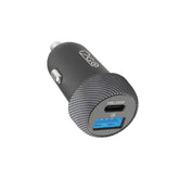 Cargador de Carro 35W Power Delivery 2 puertos USB-A y USB-C